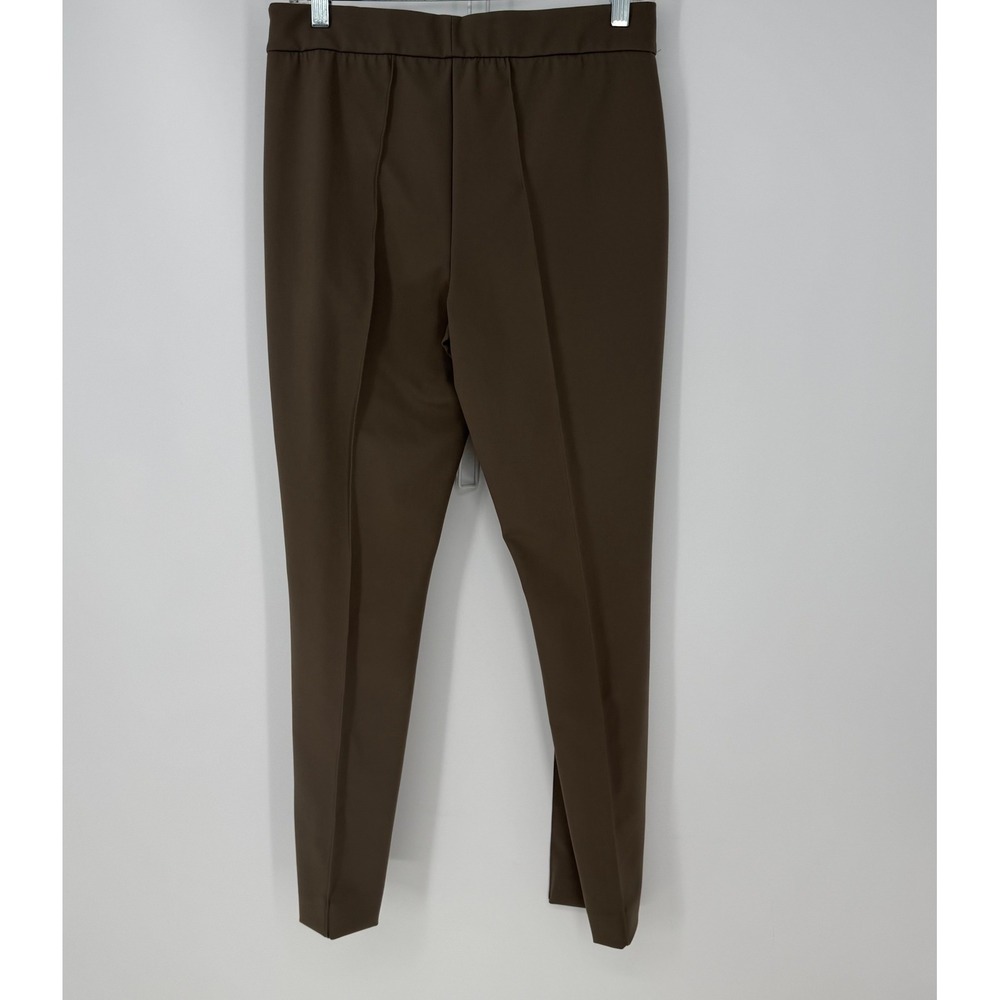 Lafayette 148 Gramercy Pants Women 4 Nougat Brown Slim Leg Side Zip NWT Luxury - Picture 4 of 11